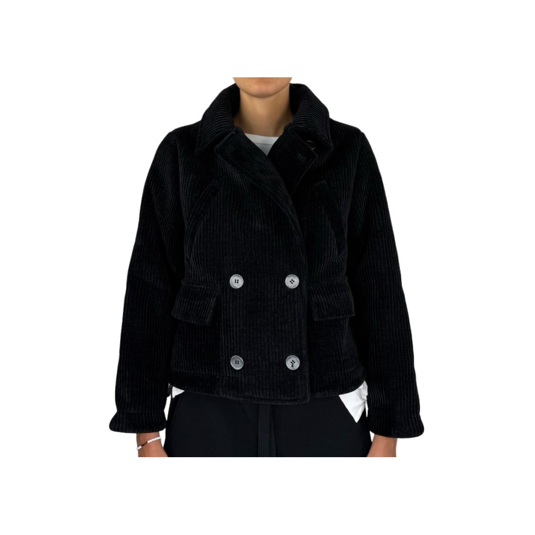 PEACOAT CORTO VELLUTO NOUMENO CONCEPT N-J65-15000 001