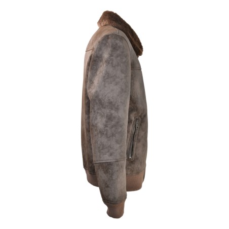 MAN FUR JACKET BULLY 5152 MORO