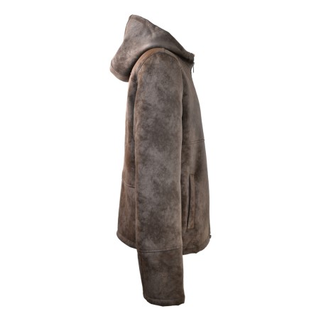 MAN FUR JACKET BULLY 5154 MORO