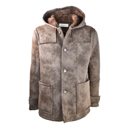 MAN FUR JACKET BULLY 5158 MORO