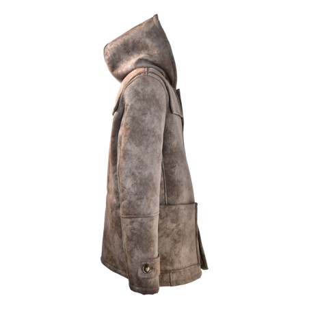 MAN FUR JACKET BULLY 5158 MORO