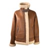 WOMAN FUR JACKET BULLY 7225 TABACCO