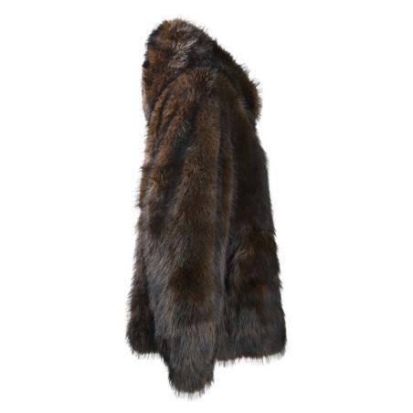 WOMAN FUR JACKET BULLY 7228 MORO