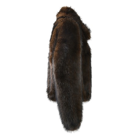 WOMAN FUR JACKET BULLY 7229 MORO