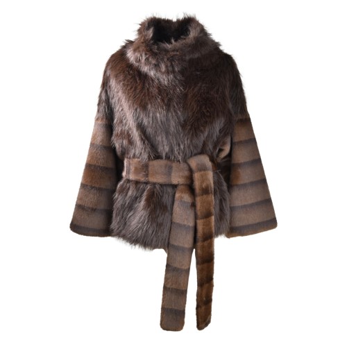 WOMAN FUR JACKET BULLY 7238 CACMIX
