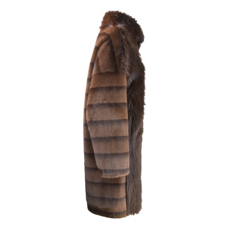 WOMAN FUR COAT BULLY 7239 CACMIX