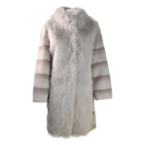 WOMAN FUR COAT BULLY 7239 GRMIX