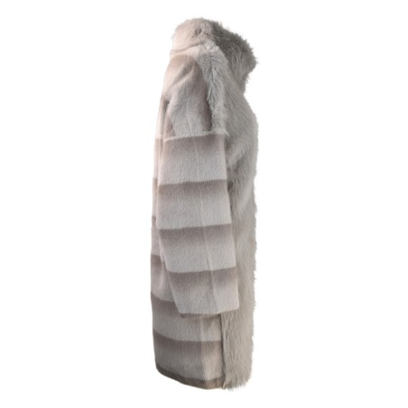 WOMAN FUR COAT BULLY 7239 GRMIX