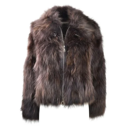 WOMAN FUR JACKET BULLY 7250 CACAO
