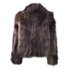 WOMAN FUR JACKET BULLY 7250 CACAO