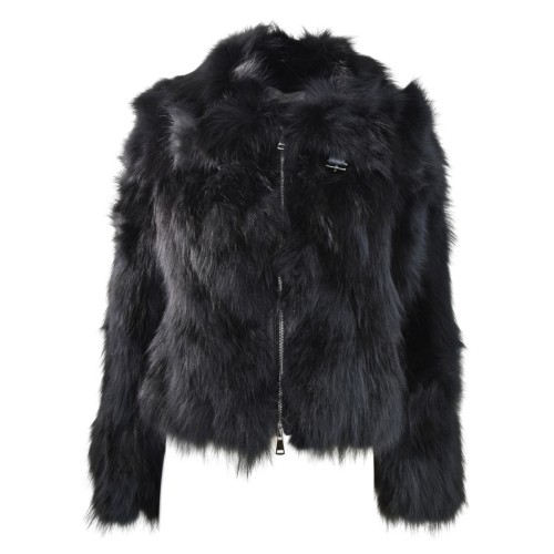 WOMAN FUR JACKET BULLY 7250 NERO