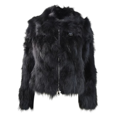 WOMAN FUR JACKET BULLY 7250 NERO