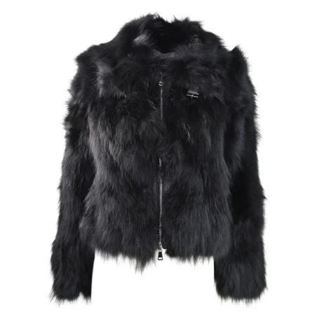 WOMAN FUR JACKET BULLY 7250 NERO