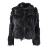 WOMAN FUR JACKET BULLY 7250 NERO