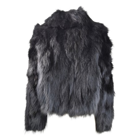 WOMAN FUR JACKET BULLY 7250 NERO