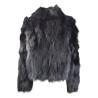 WOMAN FUR JACKET BULLY 7250 NERO