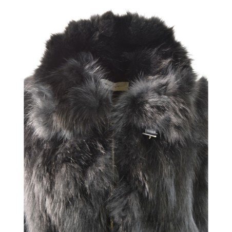 WOMAN FUR JACKET BULLY 7250 NERO