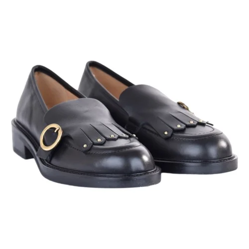 MOCASSINO FRANGIA C/BORCHIE LA PARIGINA D6105BO-G NERO