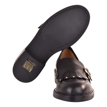 MOCASSINO FRANGIA C/BORCHIE LA PARIGINA D6105BO-G NERO