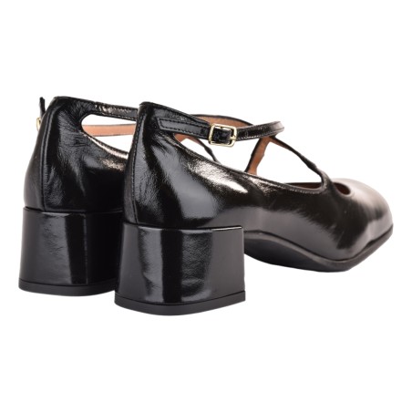 DECOLLETE INCROCIO CINTURINO LA PARIGINA D6403-G NERO