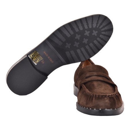 MOCASSINO BORCHIE LA PARIGINA F7400-GB EBANO