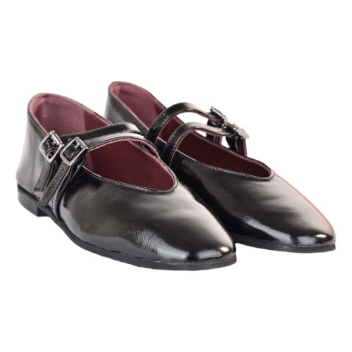 BALLERINA DOPPIO CINTURINO J.O.LUXURY STYLE 991-NAPL NERO