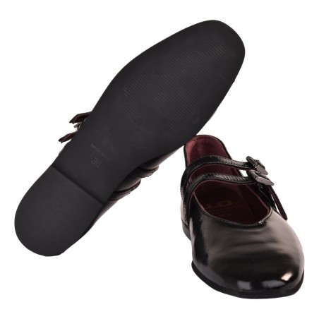 BALLERINA DOPPIO CINTURINO J.O.LUXURY STYLE 991-NAPL NERO