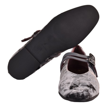 BALLERINA DOPPIO CINTURINO J.O.LUXURY STYLE 991-TESS GRIGIO