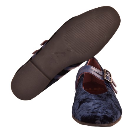 BALLERINA DOPPIO CINTURINO J.O.LUXURY STYLE 991-TESS NAVY