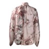 BLUSA COLLO SCIARPA FIORE SO ALLURE D22031C POUDRE