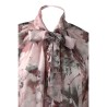 BLUSA COLLO SCIARPA FIORE SO ALLURE D22031C POUDRE