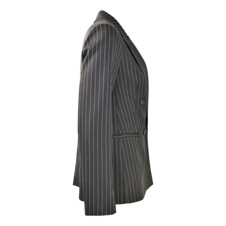 GIACCA SLIM GESSATO SO ALLURE D33011C LAVAGNA