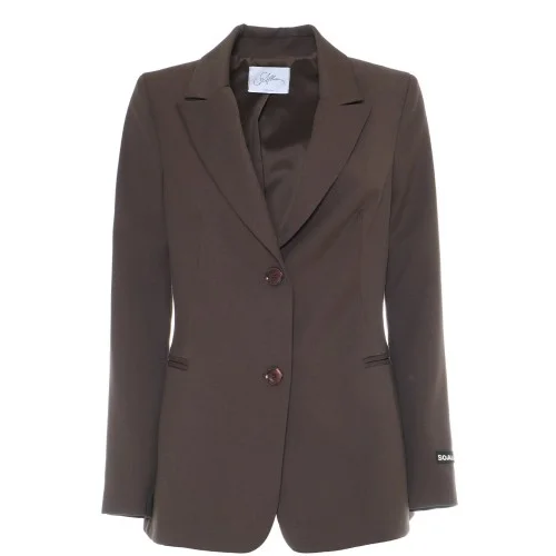 GIACCA SLIM BOYS SO ALLURE D33018C FONDENTE