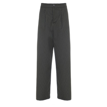 PANTALONE PALAZZO C/PENCES GESSATO SO ALLURE D66010C LAVAGNA