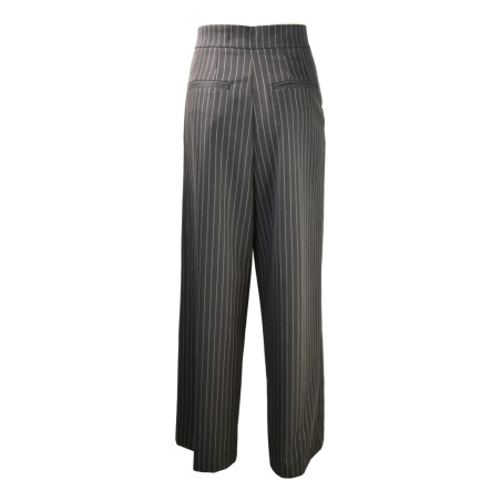 PANTALONE PALAZZO C/PENCES GESSATO SO ALLURE D66010C LAVAGNA