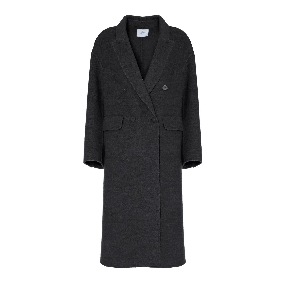 CAPPOTTO MIDI SPINATO SO ALLURE K33060C LAVAGNA
