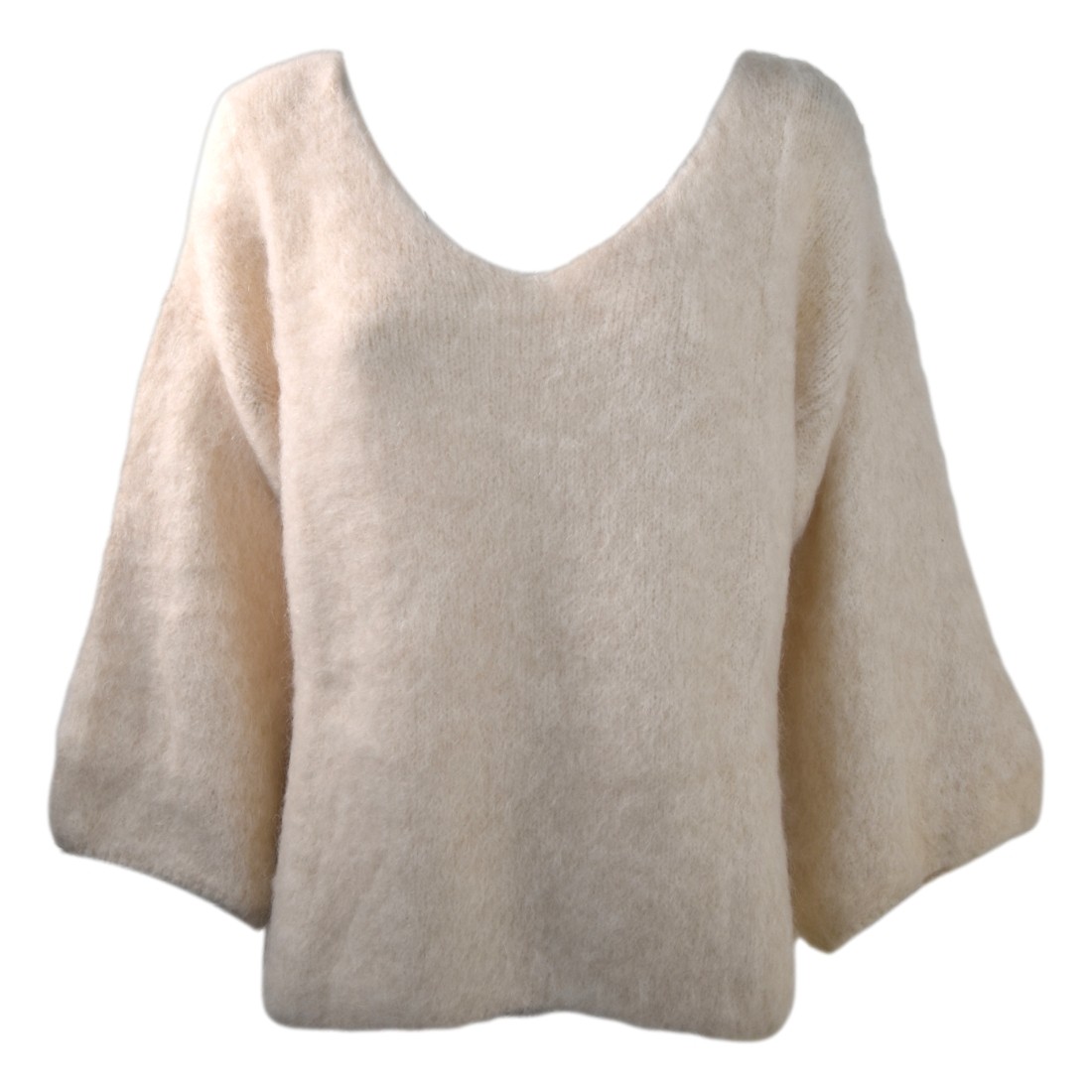 MAGLIA SCOLLO V SO ALLURE Q44058C BUTTER