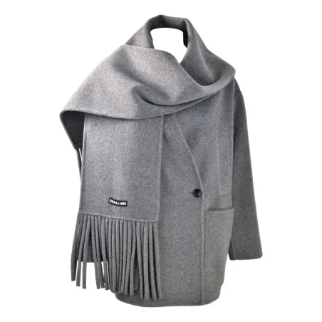 CABAN CON SCIARPA SO ALLURE W33050C ANTRACITE