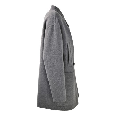 CABAN CON SCIARPA SO ALLURE W33050C ANTRACITE