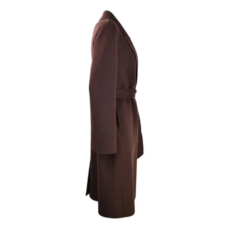 CAPPOTTO MIDI SLIM FIT SO ALLURE W33057C FONDENTE