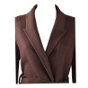 CAPPOTTO MIDI SLIM FIT SO ALLURE W33057C FONDENTE