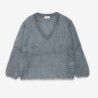 MAGLIA SCOLLO V OTTOD'AME FLE-DK9229 POLVERE