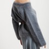 MAGLIA SCOLLO V OTTOD'AME FLE-DK9229 POLVERE