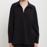 BLUSA SCOLLO POLO OTTOD'AME LIM-DC5149 NERO