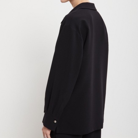 BLUSA SCOLLO POLO OTTOD'AME LIM-DC5149 NERO