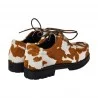 MOCASSINO ALLACCIATO PONY J.O.LUXURY STYLE L710 MUCCA