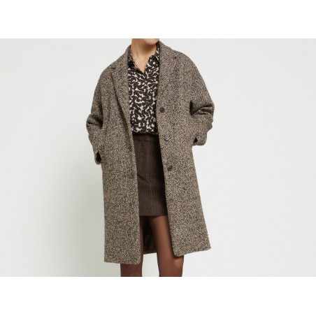 CAPPOTTO MIDI MELANGE OTTOD'AME PCS-DJ0063 UNI