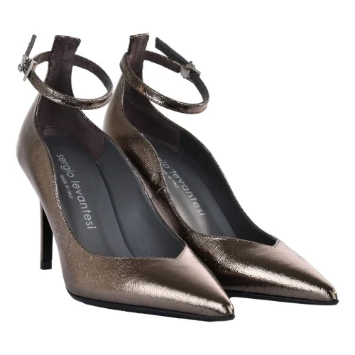 DECOLLETE C/CINTURINO SERGIO LEVANTESI DOMINIA56 ACCIAIO