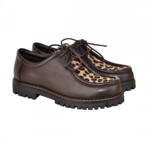 MOCASSINO ALLACCIATO MACULATO J.O.LUXURY STYLE L710 T.MORO