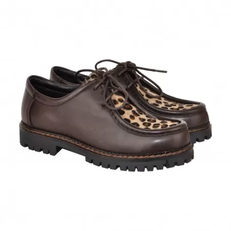MOCASSINO ALLACCIATO MACULATO J.O.LUXURY STYLE L710 T.MORO